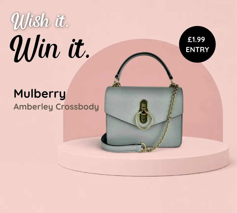 Wish it. Win it. Mulberry Small Amberley Crossbody. Just £1.99 entry.