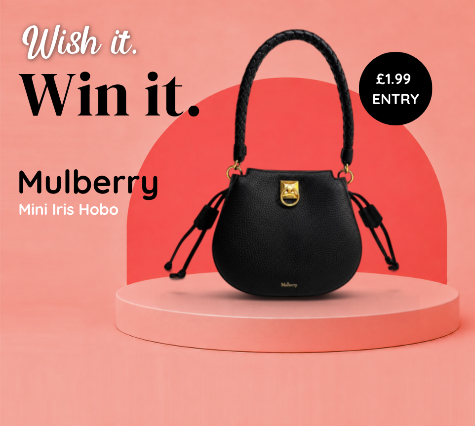 Wish it. Win it. Mulberry Mini Iris Hobo. Just £1.99 entry.