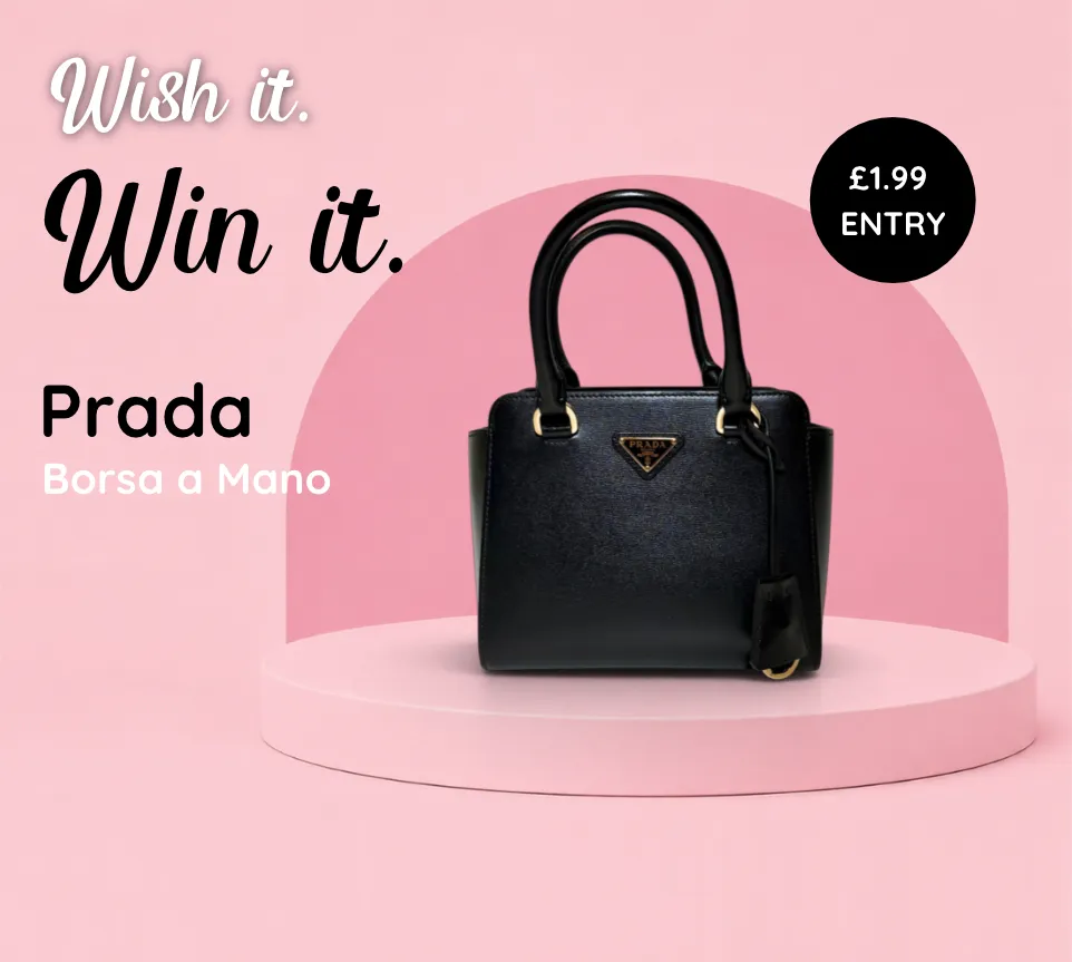 Wish it. Win it. Prada Borsa a Mano. Just £1.99 entry.