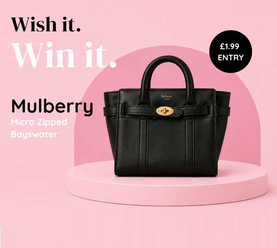 Wish it. Win it. Mulberry Micro Zipped Bayswater. Just £1.99 entry.